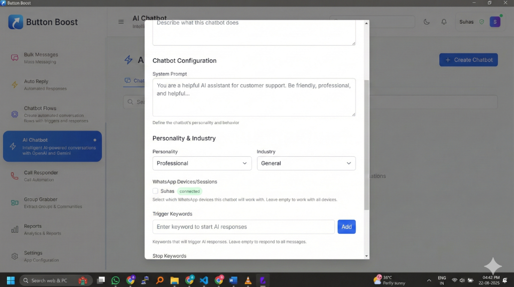 Chatbot Configuration